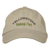 Nationaal Park Yellowstone Geborduurde Pet (Voorkant)