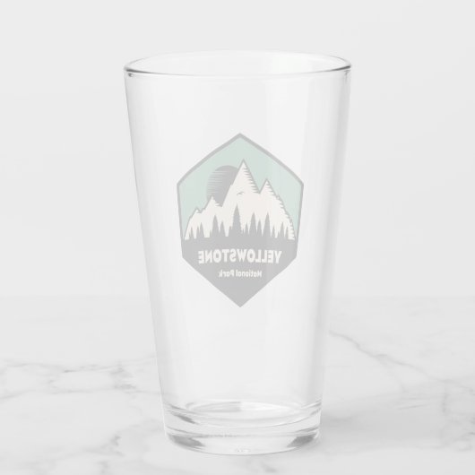 Nationaal Park Yellowstone Glas (Achterkant)