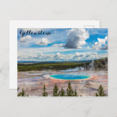 Nationaal park Yellowstone Grand Prismatic Spring Briefkaart (Voorkant / Achterkant)