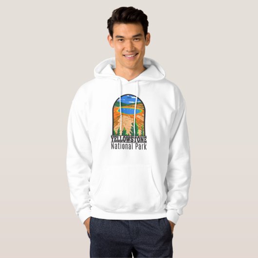 Nationaal park Yellowstone Grand Prismatic Spring Hoodie (Voorkant volledig)