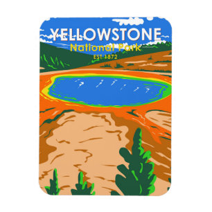 Nationaal park Yellowstone Grand Prismatic Spring Magneet