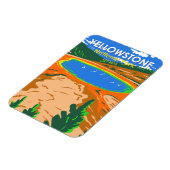 Nationaal park Yellowstone Grand Prismatic Spring Magneet (Linkerzijde)