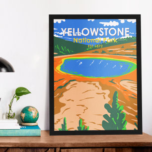 Nationaal park Yellowstone Grand Prismatic Spring Poster