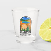 Nationaal park Yellowstone Grand Prismatic Spring Shot Glas (Voorkant)