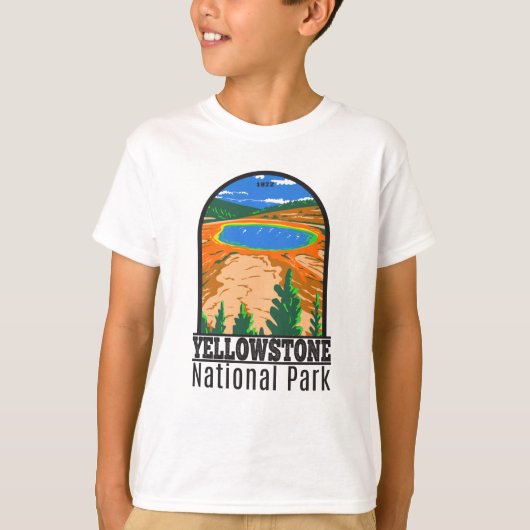 Nationaal park Yellowstone Grand Prismatic Spring T-shirt (Voorkant)
