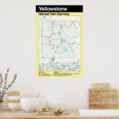 Nationaal Park Yellowstone Groot Poster (Keuken)