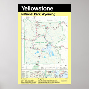 Nationaal Park Yellowstone Groot Poster