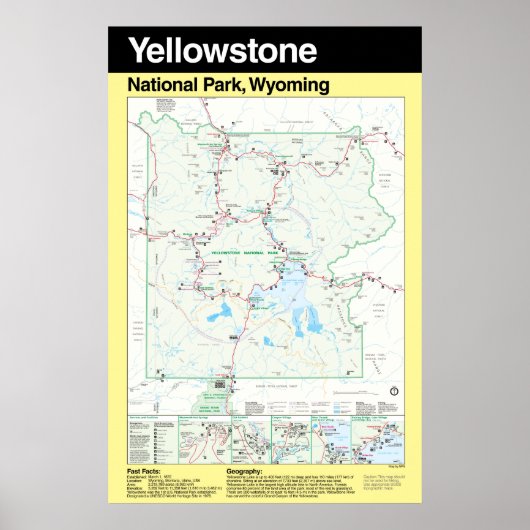 Nationaal Park Yellowstone Groot Poster (Voorkant)