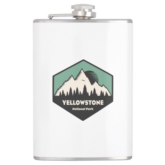 Nationaal Park Yellowstone Heupfles (Voorkant)