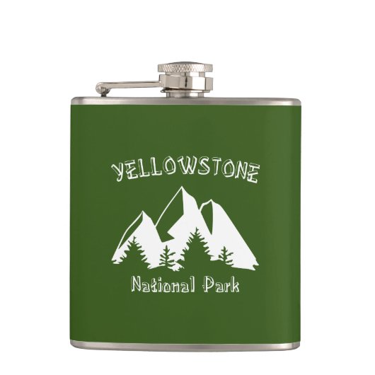 Nationaal Park Yellowstone Heupfles (Voorkant)