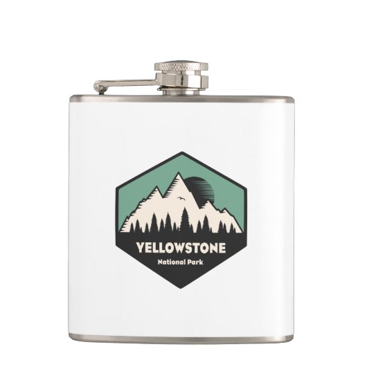 Nationaal Park Yellowstone Heupfles (Voorkant)