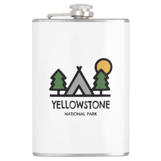 Nationaal Park Yellowstone Heupfles (Voorkant)