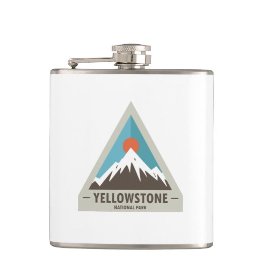 Nationaal Park Yellowstone Heupfles (Voorkant)
