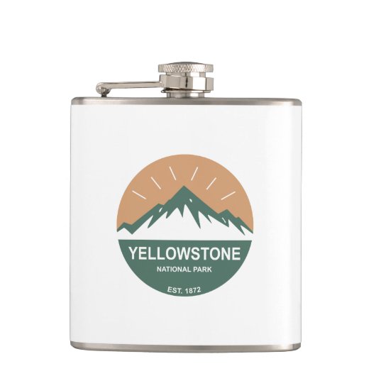 Nationaal Park Yellowstone Heupfles (Voorkant)