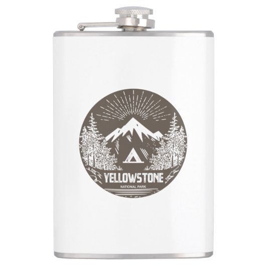 Nationaal Park Yellowstone Heupfles (Voorkant)