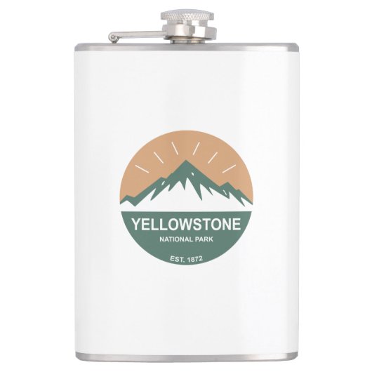 Nationaal Park Yellowstone Heupfles (Voorkant)
