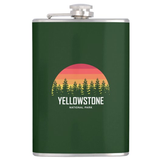 Nationaal Park Yellowstone Heupfles (Voorkant)