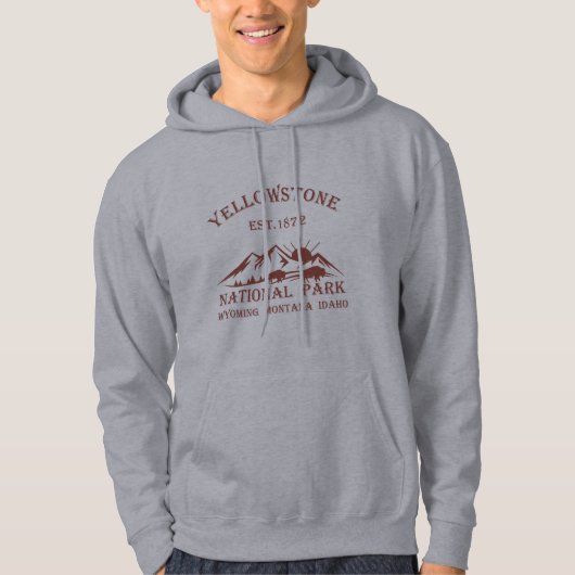 Nationaal park Yellowstone Hoodie (Voorkant)