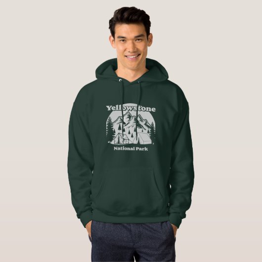 Nationaal Park Yellowstone Hoodie (Voorkant volledig)