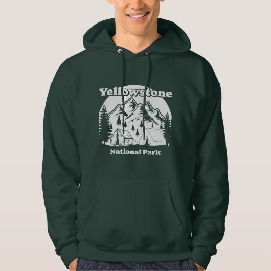 Nationaal Park Yellowstone Hoodie (Voorkant)