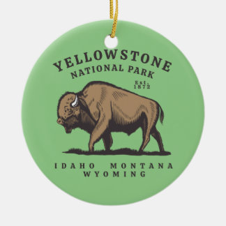 Nationaal Park Yellowstone Keramisch Ornament