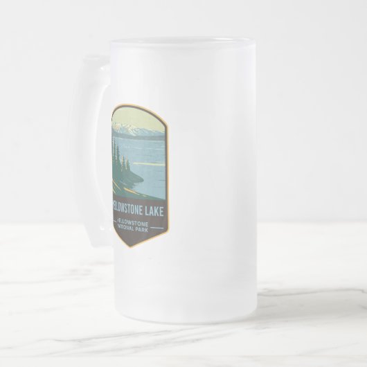 Nationaal park Yellowstone Lake Yellowstone Matglas Bierpul (Voorkant links)