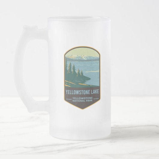 Nationaal park Yellowstone Lake Yellowstone Matglas Bierpul (Links)