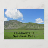 Nationaal park Yellowstone Landscape Photo Mountai Briefkaart (Voorkant)
