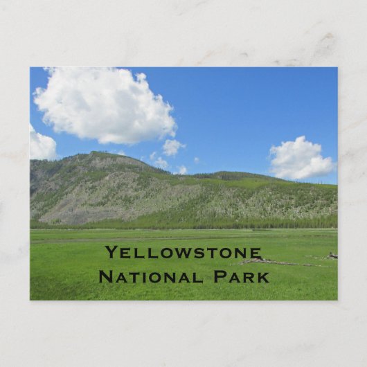 Nationaal park Yellowstone Landscape Photo Mountai Briefkaart (Voorkant)