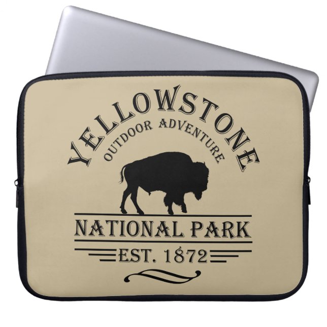 nationaal park yellowstone laptop sleeve (Voorkant)