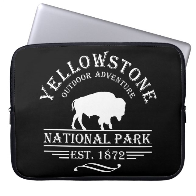 nationaal park yellowstone laptop sleeve (Voorkant)