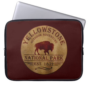 nationaal park yellowstone laptop sleeve