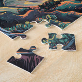 Nationaal park Yellowstone Lower Falls Levendig Legpuzzel (Zijkant)