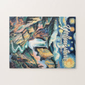 Nationaal park Yellowstone Lower Falls Levendig Legpuzzel (Horizontaal)