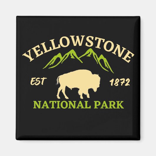 Nationaal Park Yellowstone Magneet (Voorkant)