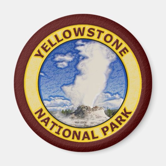Nationaal Park Yellowstone Magneet (Voorkant)