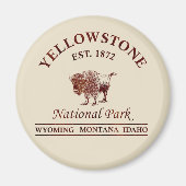 Nationaal park Yellowstone Magneet (Voorkant)