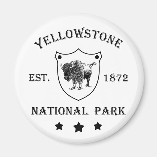 Nationaal park Yellowstone Magneet (Voorkant)