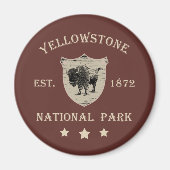 Nationaal park Yellowstone Magneet (Voorkant)