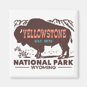 Nationaal Park Yellowstone Magneet (Voorkant)
