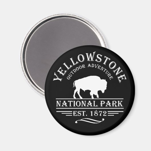 nationaal park yellowstone magneet (Voorkant / Achterkant)