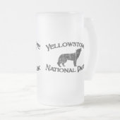 Nationaal Park Yellowstone Matglas Bierpul (Voorkant rechts)