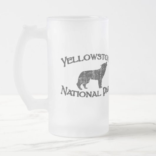 Nationaal Park Yellowstone Matglas Bierpul (Links)