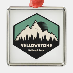 Nationaal Park Yellowstone Metalen Ornament