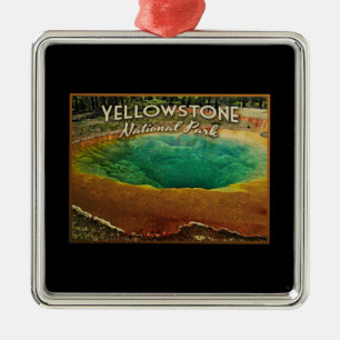 Nationaal Park Yellowstone Metalen Ornament