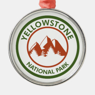 Nationaal Park Yellowstone Metalen Ornament