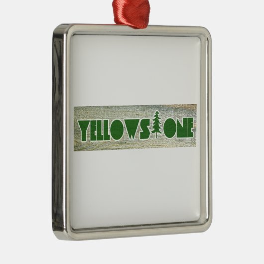 Nationaal Park Yellowstone Metalen Ornament (Rechts)