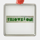 Nationaal Park Yellowstone Metalen Ornament (Voorkant)