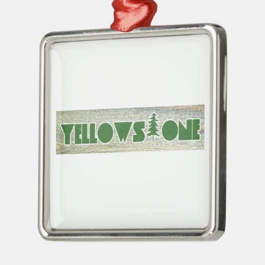 Nationaal Park Yellowstone Metalen Ornament (Links)