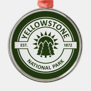 Nationaal Park Yellowstone Metalen Ornament